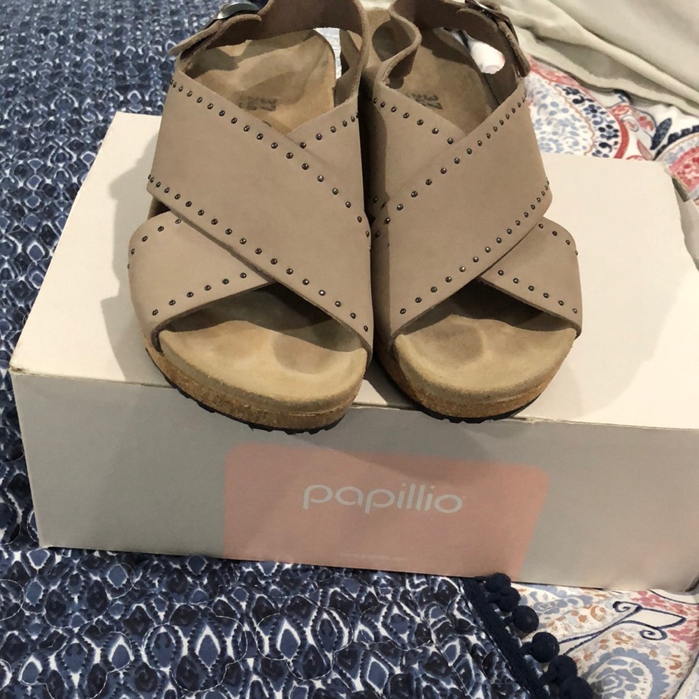 Papillo by Birkenstock riveted wedges